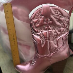 Isabel Marant Metallic Pink Heeled Boots